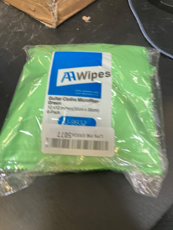 Photo 1 of AAwipes Guitar Cloths Microfiber (6-Pack 12"x12" Cloths) Plush Polishing Cloths for Musical Instruments Premium Cleaning Cloths for Guitar Violin Piano Clarinet Trumpet Sax Universal (HCIS-1212-G)