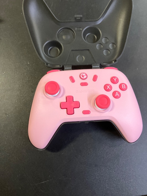 Photo 1 of GameSir Nova Lite Wireless Controller – 2.4G & Bluetooth Gamepad for Windows PC, iPhone, Android, Switch & Steam Deck – Hall Effect Triggers, Turbo Function, Rumble Vibration (Blush Pink)