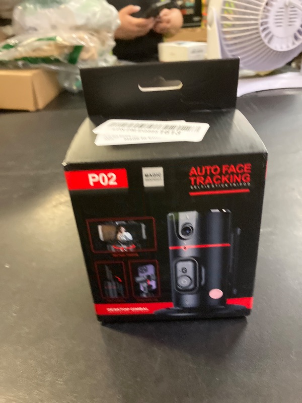 Photo 1 of Auto Face Tracking Tripod - 360° Rotation Auto Tracking Phone Holder,No App, Phone Camera Mount with Remote and Gesture Control, Rechargeable Smart Shooting Holder for Video Recording