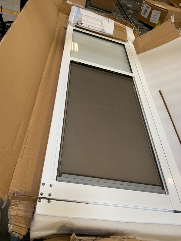 Photo 1 of XLarge Openable Pet Door for Sliding Glass Doors, Adjustable 91 7/16" to 96" Slider Height, Extra Large Dog Door for Sliding Glass Door, All-Metal Framed & Panel & Lock -Extra Large Tall