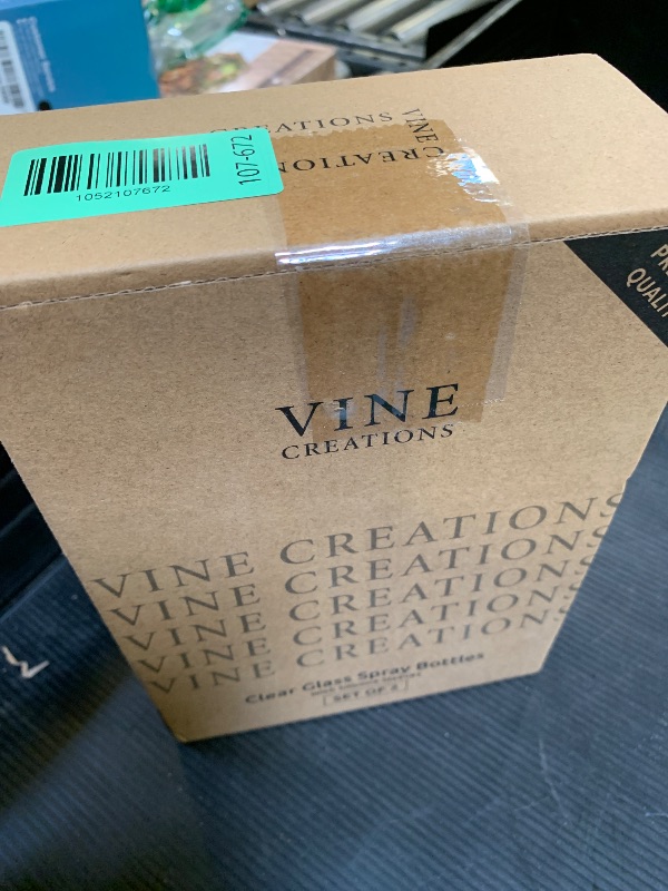 Photo 1 of Vine Creations Glass Spray Bottles for Cleaning Solutions, Clear Glass Spray Bottle with Silicone Sleeve, 16 oz Empty Spray Bottles for Cleaning, Plant Spray Bottle, Mist and Stream Nozzle - 2 Pack
