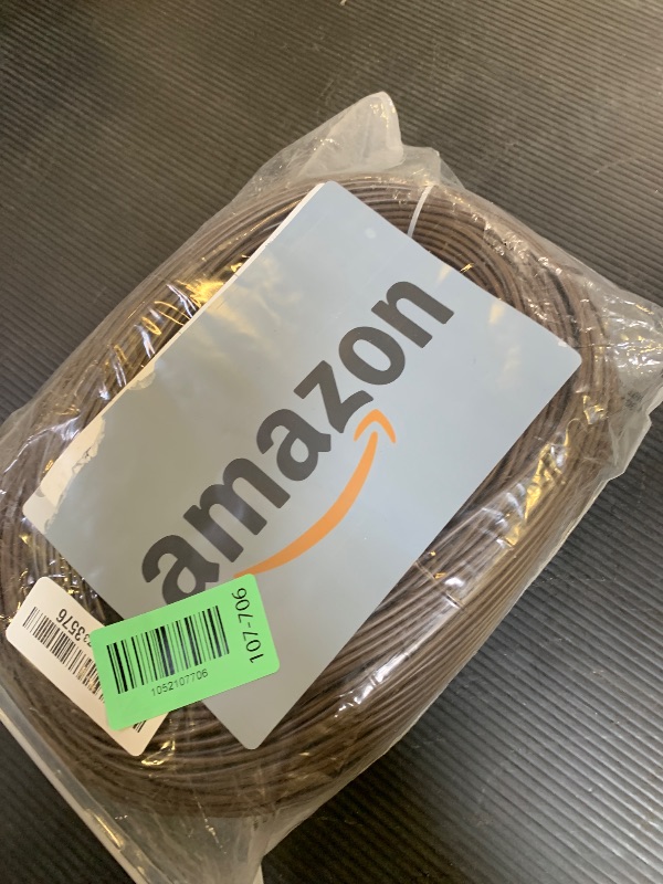 Photo 1 of 295ft/90m 2.5mm Round Synthetic Rattan Coffee Color, Plastic Wicker Repair Kit, Wicker Basket DIY Weaving Material