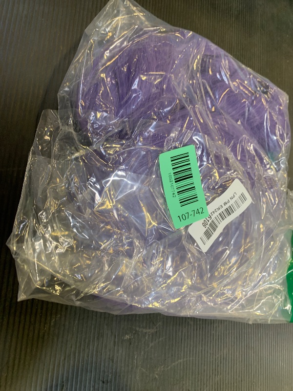 Photo 1 of ColorGround Long Purple Braid Cosplay Wig for Halloween Party Costume (Purple)