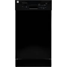 Photo 1 of 18 in. Standard Built-In Dishwasher in Black with Removable 3rd Rack and TurboDry
