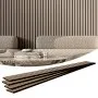 Photo 1 of VEVOR Wood Slat Acoustic Panels, 7.9 x 94.5 inch, MDF Accent Wooden Wall Panels for Modern Interior Wall Decor, Faux Wood Wall Board Panels for Noise Reduction, Silver Wood
