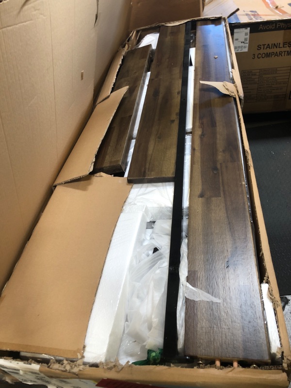 Photo 1 of ZINUS Tonja Wood Platform Bed Frame with Headboard, Mattress Foundation with Wooden Slat Support, No Box Spring Needed, Easy Assembly, Full