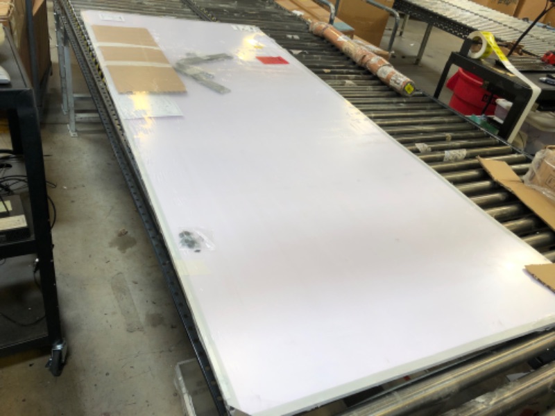 Photo 1 of VIZ-PRO Dry Erase Board/Magnetic Whiteboard, 96 x 40 Inches, Large Wall Mounted Board for School Office and Home