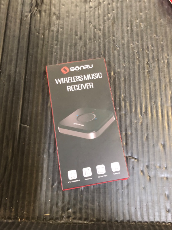 Photo 1 of SONRU Bluetooth 5.3 Adapter Hi-Fi Equipment for Car Wireless Audio Receiver with 3.5mm AUX RCA Cable, Noise Cancellation, Dual AUX Outputs for Home Speakers Wired Headphones
