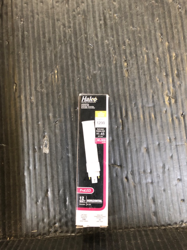 Photo 1 of Halco 12W 4 Pin Horizontal 3500K G24q LED Bulb, Uses Existing Ballast
