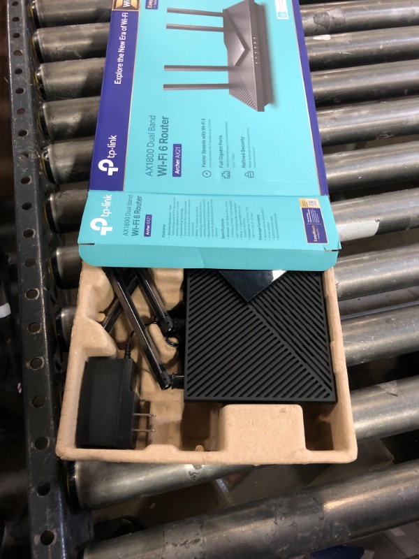 Photo 1 of TP-Link AX1800 WiFi 6 Router V4 (Archer AX21) – Dual Band Wireless Internet, Gigabit, Easy Mesh, Works with Alexa - A Certified for Humans Device, Free Expert Support