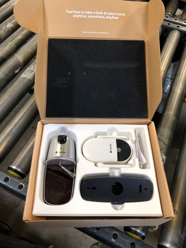 Photo 1 of anyfree 2025 Newly Video Doorbell Camera Wireless with Solar Powered and Battery, AI Motion Detection, 3280ft Wireless Long Range Signal, HDR Ultra-Clear 2.4g & 5g Video Doorbells Camera with Chime