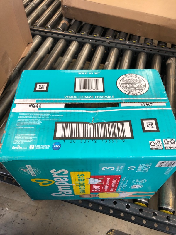 Photo 1 of Pampers Diapers - Swaddlers 360° - Size 3, 70 Count, up to 100% Leakproof Comfy Dry Fit, Designed for Easy Changes, Pull On Baby Diaper (Packaging May Vary)
