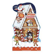 Photo 1 of Kinder Holiday 2024 Advent Calendar, 24 Individually Wrapped Pieces, Chocolatey Candy, 6.9 oz
