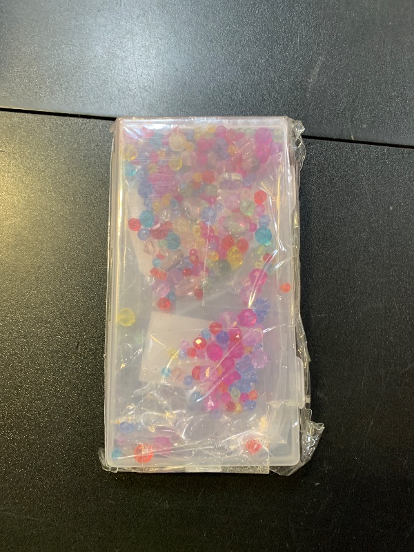 Photo 1 of 636pcs Glass Beads for Jewelry Making - Colorful Rainbow Craft Crystal Beads with Loose Beads Sparkly Beads Hole Drilled DIY for Bracelets Craft Earrings Making