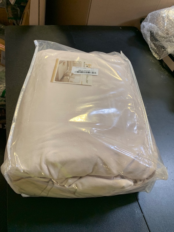 Photo 1 of H.VERSAILTEX High Stretch Sofa Slipcover 4 Piece Cover Velvet Furniture Protector Form Fit Thick Velvet Extra Large Sofa Cover for 3 Cushion Couch Width Up to 97 Inch (Large Sofa, Ivory)