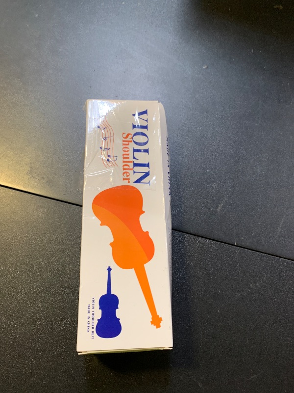 Photo 1 of SUEWIO Violin Shoulder Rest for 4/4 and 3/4 Size, [Imitation Wood Grain] Violin Shoulder Rest with Comfortable Foam Pad & Height Adjustable Feet