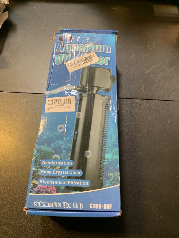 Photo 1 of Aquarium Filter U-Very Suitable for 40-150 Gallon Tank, 400GPH Fish Tank Filters for Green Control, Internal Submersible Pump for Turtle Tank, Small Pond, Pool Filter, Cold Plunge Ice Bath Hot Tub