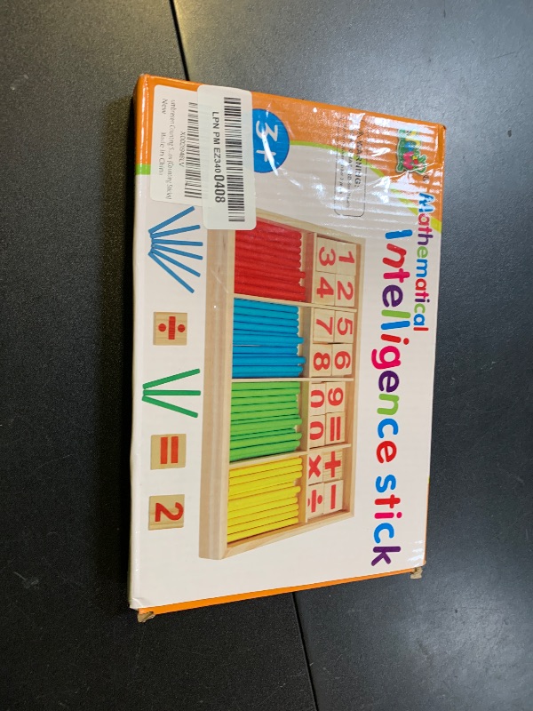 Photo 1 of Umbresen Montessori Toys Math Educational Toy - Wooden Intelligence Sticks Number Cards and Counting Rods with Box