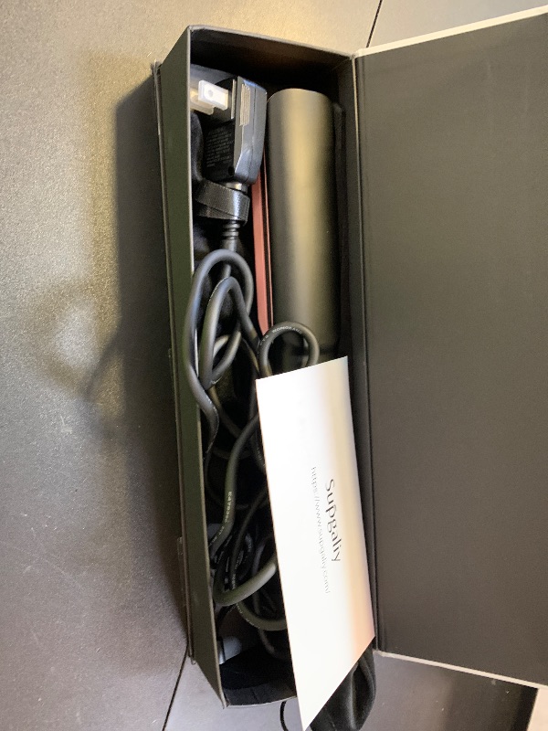 Photo 1 of Hair Straightener - 2 in 1 Wet to Dry Hair Dryer and Straightener with High-Speed Airflow + Rapid Heat-Up + Customizable Temperature + LCD Display & Auto Shut-Off + No Heat Damage (Matte Black)