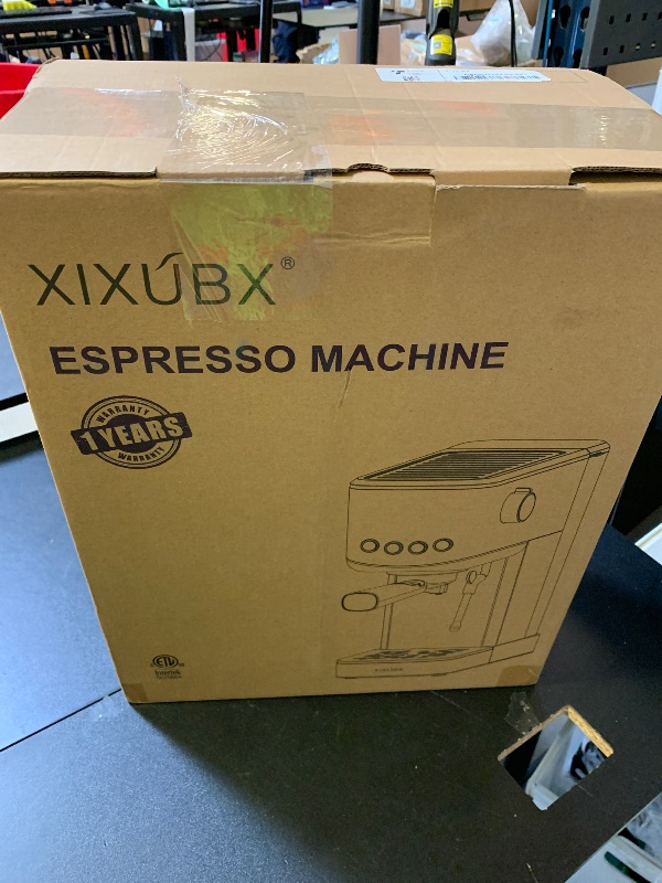 Photo 1 of XIXUBX Espresso Machine 20 Bar with Milk Frother, Stainless Steel Coffee Maker with 42 oz Removable Water Tank for Cappuccino, Latte&Cold Brew, Home&Office, Silver
