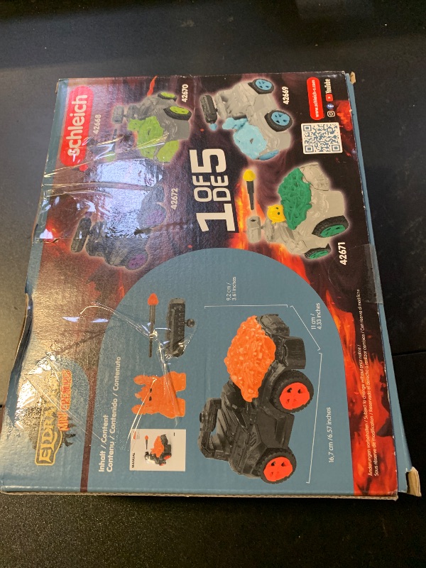 Photo 1 of Schleich Eldrador Creatures - 7" Lava CrashMobile with Mini Creature Playset - Pull-Back Action, Shooting Toy Car for Boys and Girls - Cool, Red Fantasy Action Figure for Kids Age 7+