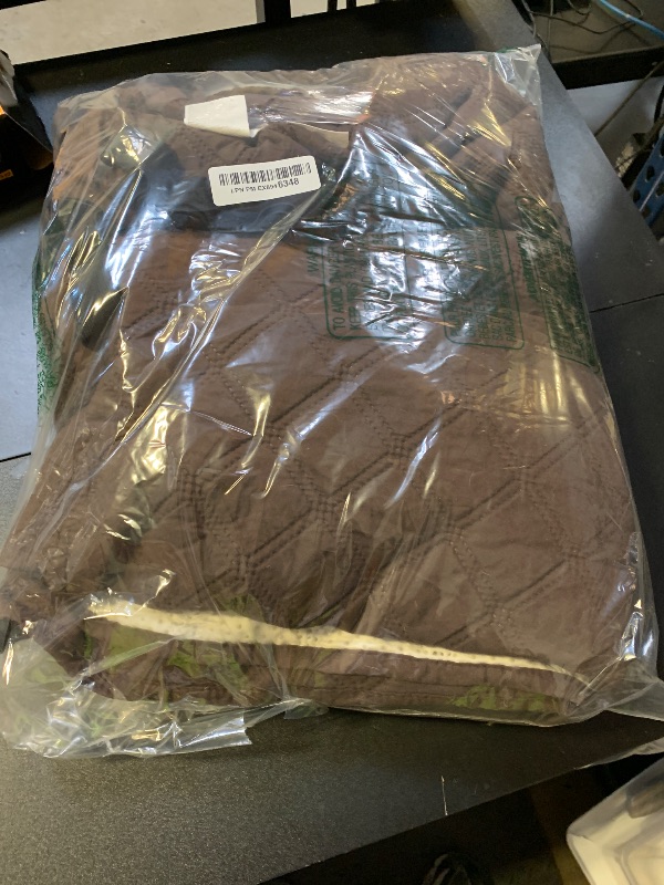 Photo 1 of *SIMILAR TO PHOTO ONLY* MYSKY HOME Oversized Couch Cover for 3 Cushion L Shaped & Sectional Sofa, Pet Friendly Non Slip Furniture Protector, 91"x150", Chocolate