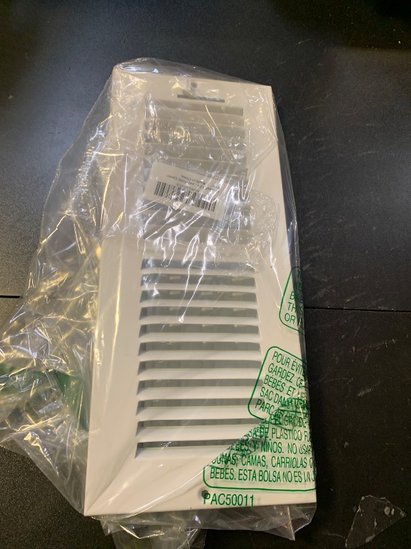 Photo 1 of 12 x 4 Inch [Duct Opening] Air Vent Covers for Wall or Ceiling - High Airflow 2 Way Steel Ventilation - Adjustable Wall/Ceiling Register, 13-3/4 Inch x 5-3/4 Inch [Overall Dimensions]