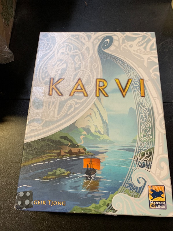 Photo 1 of Karvi Board Game - Viking Saga of Raiding and Trading! Epic Adventure Game, Strategy Game for Kids & Adults, Ages 12+, 2-4 Players, 120 Min Playtime, Made by Hans im Glück
