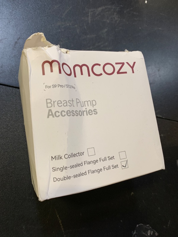 Photo 1 of Momcozy Original S9 Pro/S12 Pro Replacement Accessories, Only Compatible with Momcozy S9 Pro/S12 Pro Breast Pump NOT for S9/S12 (Double-Sealed Full Set Collector Cup with 24mm Flange,180ml, 1 Pack)