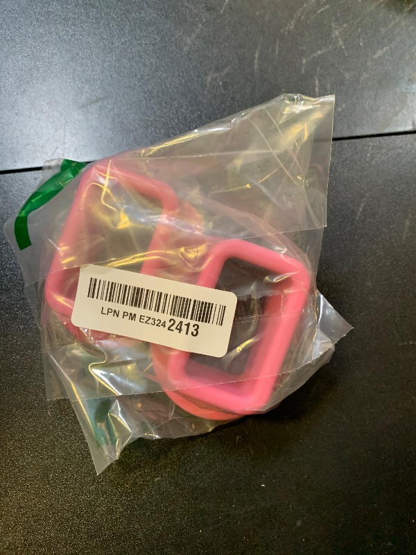 Photo 1 of 2PCS Car Seat Belt Buckle Holder, Silicone Seatbelt Buckle Booster Makes to Makes Receptacle Stand Upright for Easy Access, Universal Car Accessories for Kids (Pink)