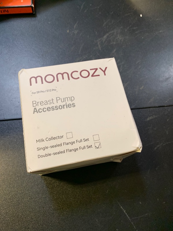 Photo 1 of Momcozy Original S9 Pro/S12 Pro Replacement Accessories, Only Compatible with Momcozy S9 Pro/S12 Pro Breast Pump NOT for S9/S12 (Double-Sealed Full Set Collector Cup with 24mm Flange,180ml, 1 Pack)