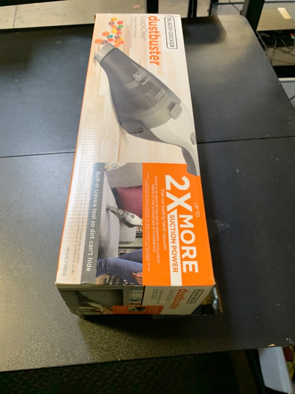 Photo 1 of BLACK+DECKER dustbuster QuickClean Cordless Handheld Vacuum, Car Vacuum Portable (HNVC215B10)