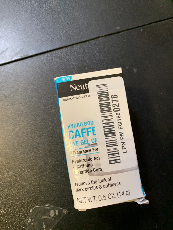 Photo 1 of Neutrogena Hydro Boost + Eye Cream for Dark Circles & Puffiness, Under Eye Cream with Caffeine, Hyaluronic Acid and Peptides, Fragrance Free, 0.5 oz
