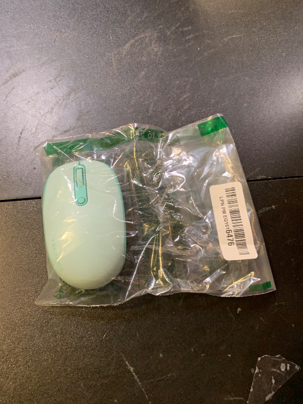 Photo 1 of TECKNET Wireless Mouse for Laptop, 2.4G Quiet Computer Mouse with USB Receiver, 4 Buttons Portable Cordless Mice for Chromebook, Laptop, PC, Mac, 800/1200/1600 DPI - Mint Green