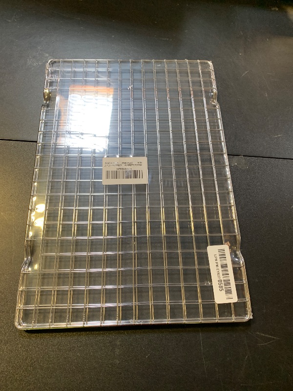 Photo 1 of 2PCS Cooling Racks for Cooking and Baking - 10" x 15"Heavy Duty Stainless Steel Wire Rack for Baking, Grilling, Roasting - Oven & Dishwasher Safe - Fits Jelly Roll Sheet Pan-Silver