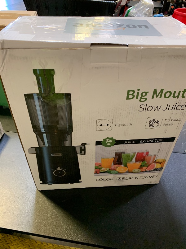 Photo 1 of ECOSELF Juicer Machines with Wide Mouth & Large Feed Chute, Professional Cold Press Juicer For Whole Fruits & Vegetables, Self Feeding for Juice Extractor Machine, Easy to Clean, High Juice Yield