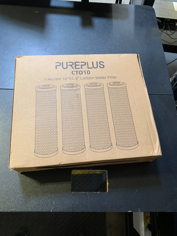 Photo 1 of 1 Micron 2.5" x 10" Whole House CTO Carbon Water Filter Cartridge Replacement for Under Sink Water Filter System, Dupont WFPFC8002, WFPFC9001, FXWTC, SCWH-5, WHEF-WHWC, WHCF-WHWC, AMZN-SCWH-5, 4Pack