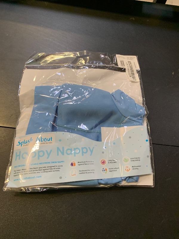 Photo 1 of Splash About Happy Nappy Reusable Swim Diaper, Cashmere Blue, 3-6 Months