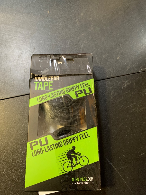 Photo 1 of ALIEN PROS Bike Handlebar Tape PU (Set of 2) Black - Enhance Your Bike Grip with These Bicycle Handle bar Tape - Wrap Your Bike for an Awesome Comfortable Ride (Set of 2, Black)