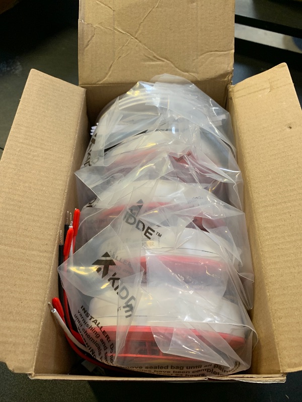 Photo 1 of Kidde Hardwired Smoke Detector, AA Battery Backup, Interconnectable, LED Warning Light Indicators, 4 Pack