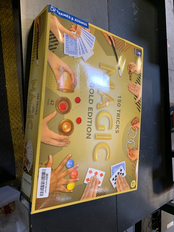 Photo 1 of Thames & Kosmos Magic: Gold Edition | Playset with 150 Tricks | 96 Page Full Color Instruction Manual | 42 Props | Video Tutorials | Fun for Kids 8+