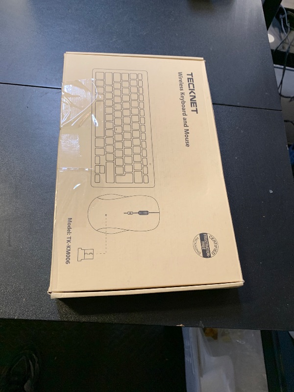 Photo 1 of TECKNET Wireless Keyboard and Mouse Combo, Mini Cordless Computer Keyboard and Mouse Set 2.4GHz, Silent Adjustable 1600 DPI, Quiet Click, Lag-Free for Computer, Laptop, PC, Windows, Mac, Chrome OS