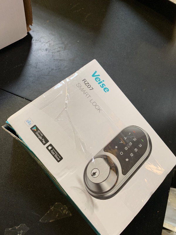 Photo 1 of Veise RZ07 Smart Lock, Fingerprint Door Lock, 7-in-1 Keyless Entry with App Control, Electronic Touchscreen Keypad Deadbolt, Biometric Smart Locks for Front Door, Satin Nickel
