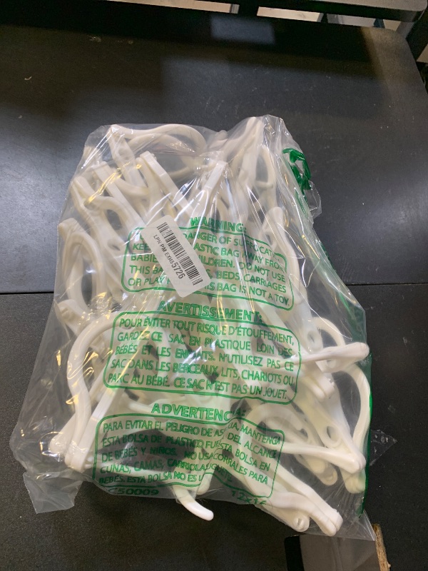 Photo 1 of HOUSE DAY White Magic Plastic Hangers Space Saving Organizers and Storage Clothes Hanger Multi Hangers Sturdy Wardrobe Closet for Heavy Clothes, Dorm Room Bedroom Home RV Car Camper Essentials 20 Pack