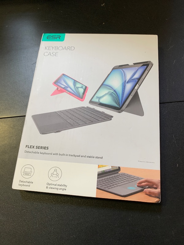 Photo 1 of ESR for iPad (A16) 11th/10th Gen Flex Keyboard Case, Ultra-Light Magnetic Detachable Keyboard for iPad 10.9" with Writing/Viewing Modes, Larger Precision Trackpad, Dark Gray