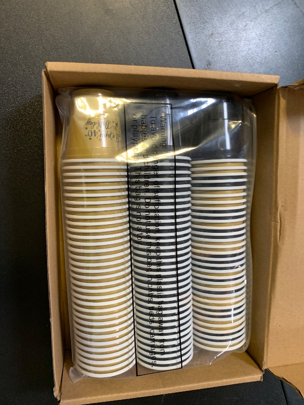 Photo 1 of Ziliny 100 Pcs 40th Birthday Plastic Shot Glasses 2 oz Cheers to 40 Years Disposable Cups Bulk for Women Men Happy Birthday Anniversary Wedding Party Decorations Favors