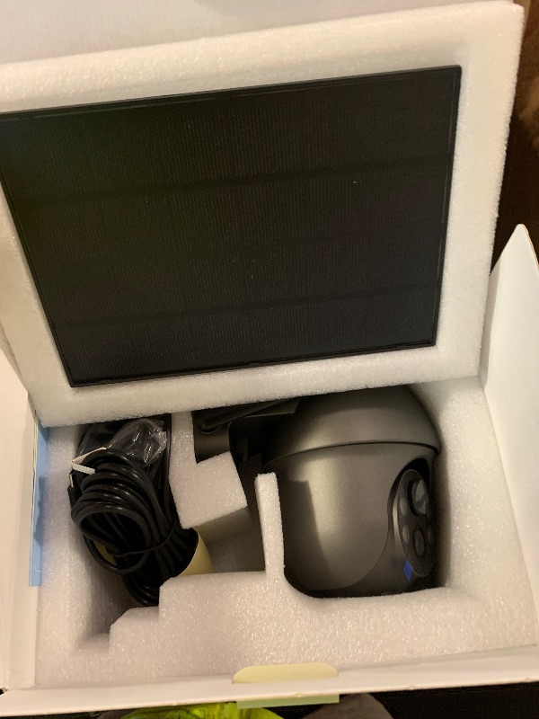 Photo 1 of ANRAN 3MP Security Camera Wireless Outdoor, 2K Solar Outdoor Camera with 360° View, Smart Siren, Spotlights, Color Night Vision, PIR Human Detection, Pan Tilt Control, 2-Way Talk, Q01 Grey 2 Packs