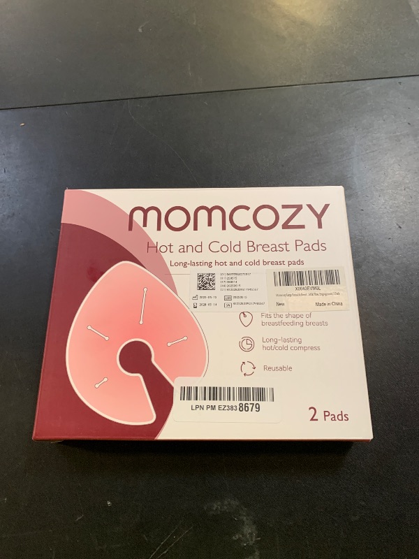 Photo 1 of Momcozy Larger Breast Therapy Packs, Hot and Cold Breast Pads with 2 Soft Covers, Breastfeeding Essentials?2 Pack?Pink