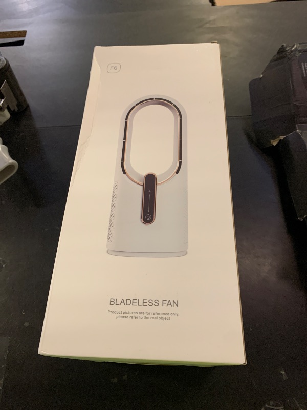 Photo 1 of KONSIDEN Desk Fan Bladeless, 11.8 Inch Office Fan Small, Quiet, 3 Speed Adjustment, Touch Control, Easy to Clean, Desk Fans Small Quiet, Ideal for Office, Living Room, Bedroom