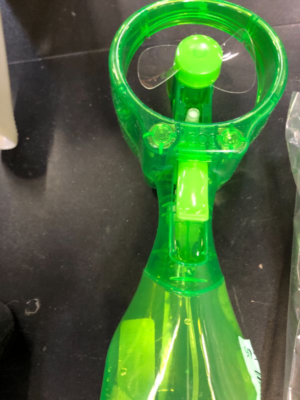Photo 1 of O2COOL Deluxe Handheld Battery Powered Water Misting Fan (Green)